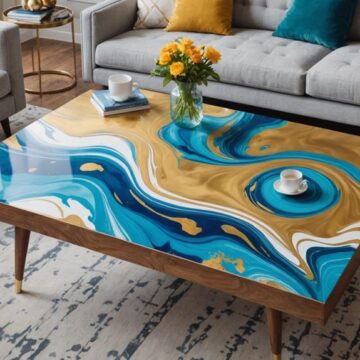 creative furniture fluid art
