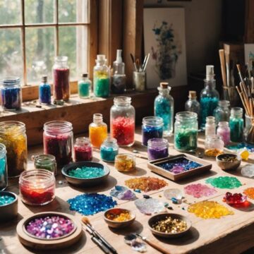 begin resin crystal art