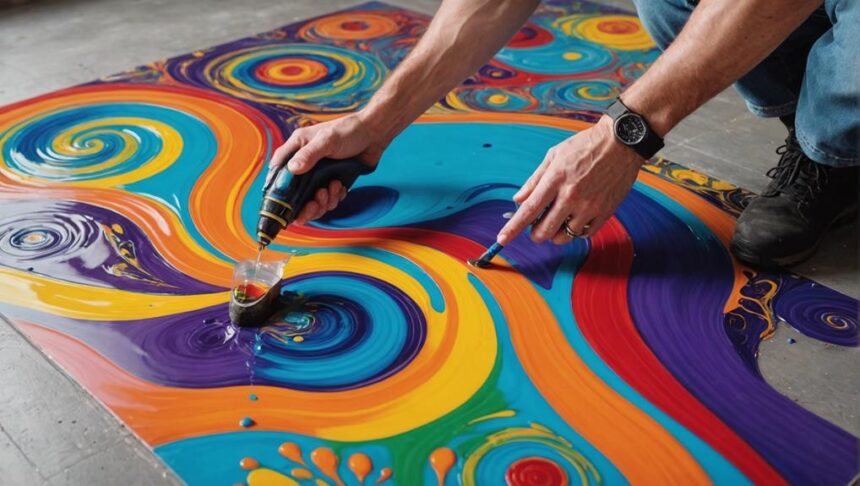 epoxy flooring art tutorial