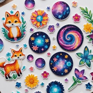essential resin art stickers
