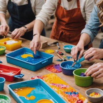 essential resin art workshops