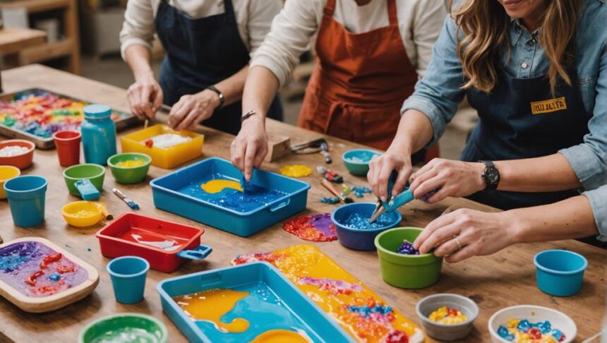 essential resin art workshops