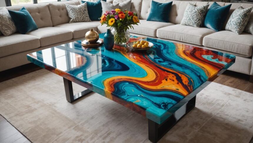 resin art table tops popularity