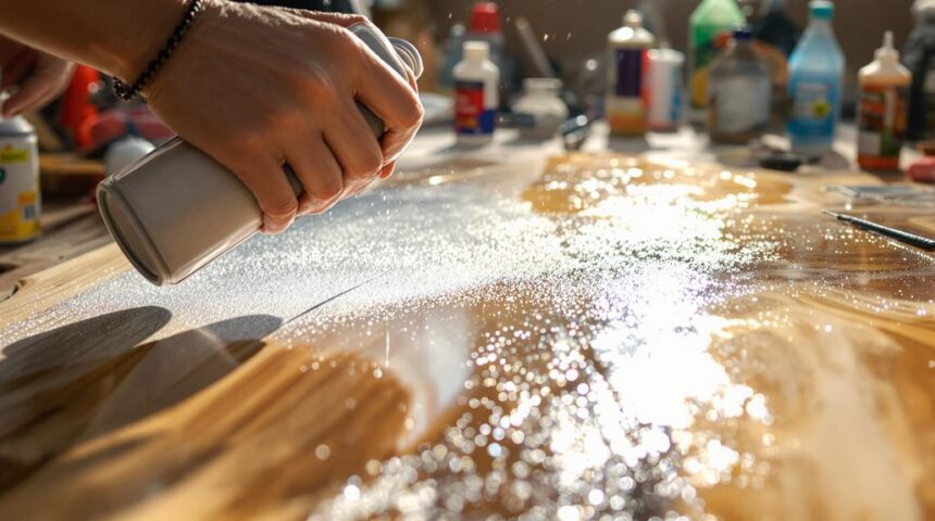 effective resin spray usage