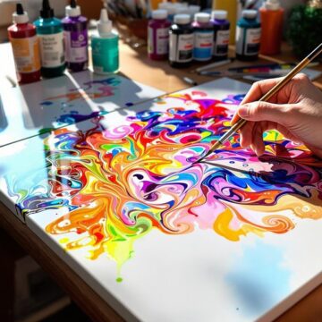 stunning alcohol ink art