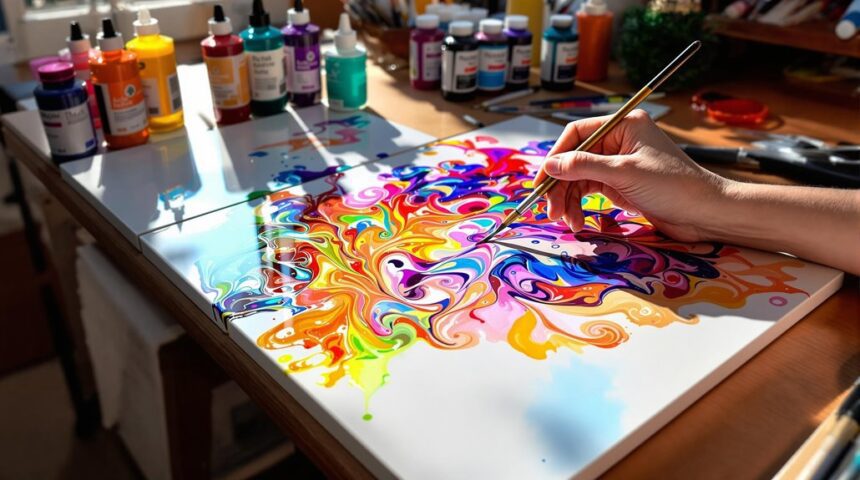 stunning alcohol ink art
