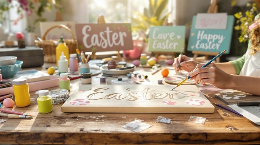 charming easter diy signs
