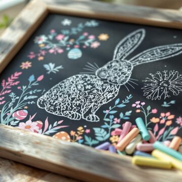 easter chalkboard art tutorial