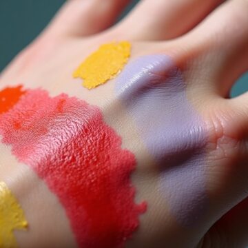 acrylic paint skin safety