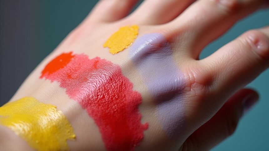 acrylic paint skin safety