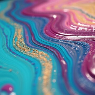 beautiful flow with acrylics