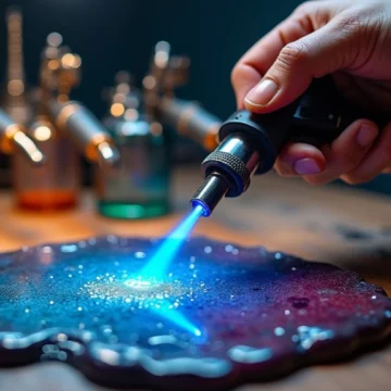 bubble free epoxy resin torch