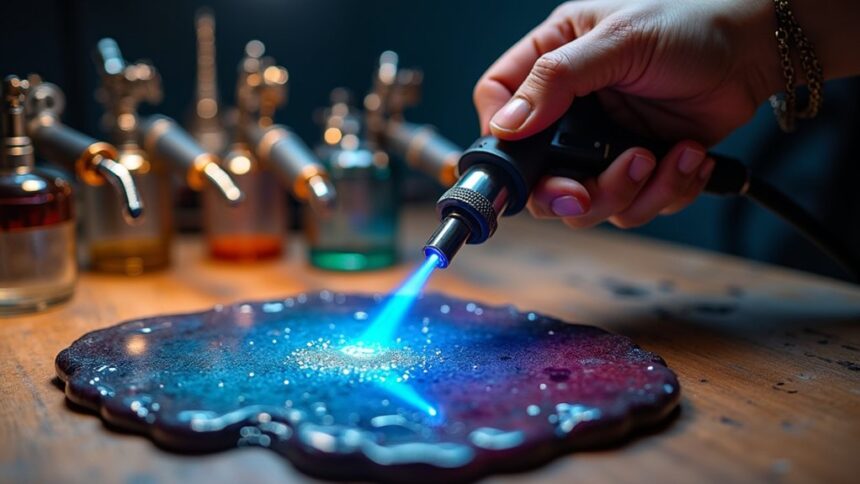 bubble free epoxy resin torch