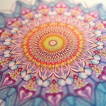 calming repetitive mandala designs