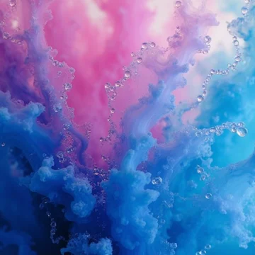 cascading color resin effects