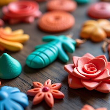 colorful foam clay projects