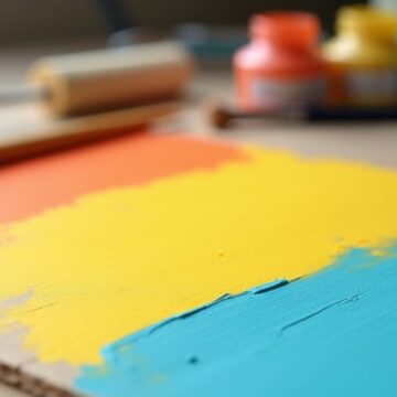 durable and vibrant cardboard paint