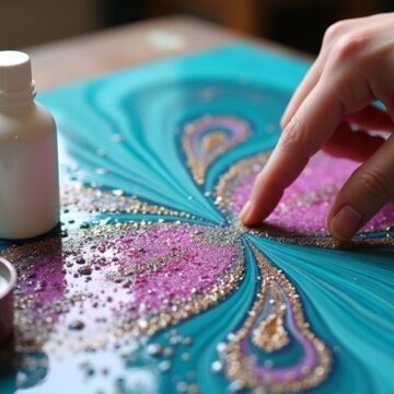floetrol enhances acrylic pours
