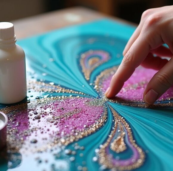 floetrol enhances acrylic pours