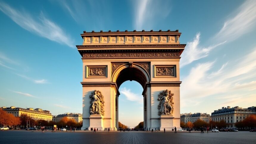 french architectural sketching landmarks