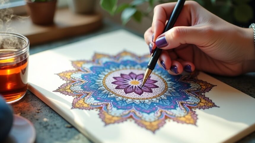 mindful relaxation through drawing