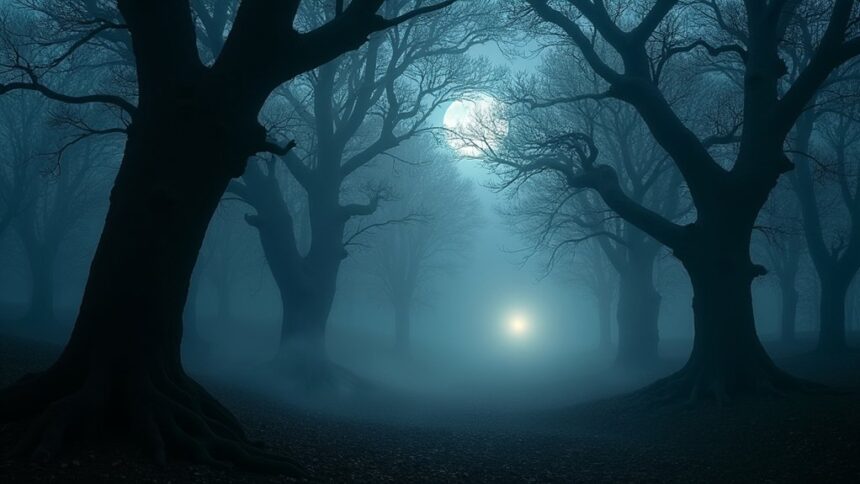mysterious dark ethereal imagery