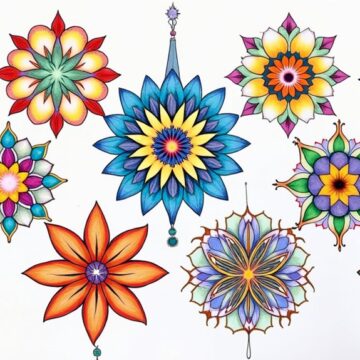 personalized floral mandala patterns