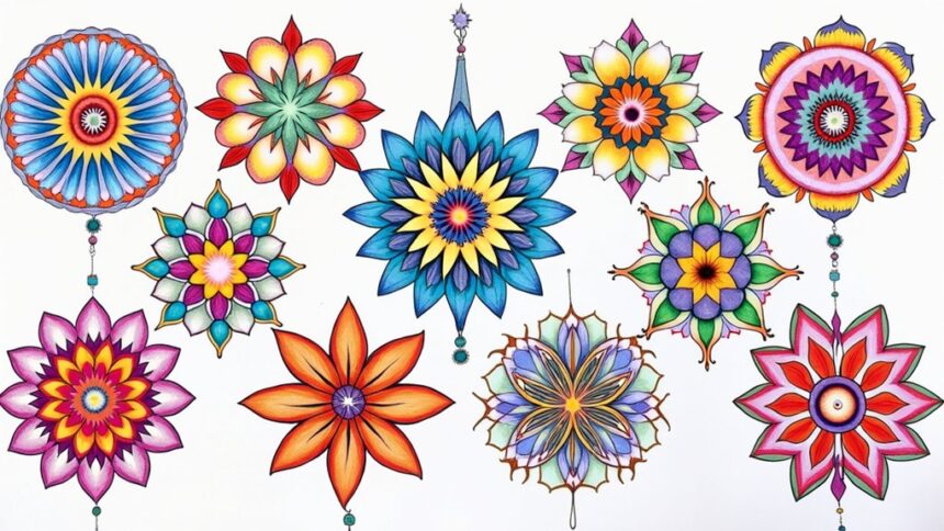 personalized floral mandala patterns