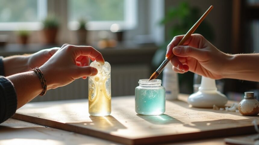 repairing soft resin casts