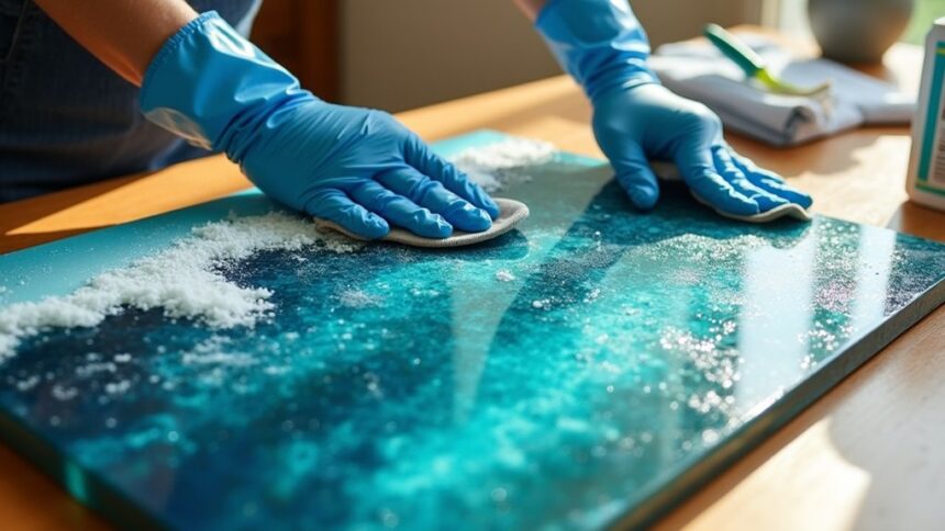 resin art maintenance tips