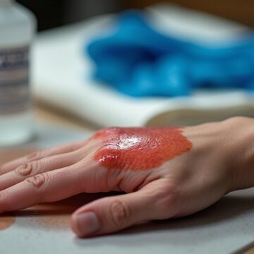 resin skin contact safety