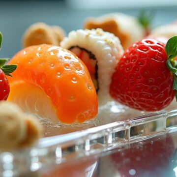sealing food in resin