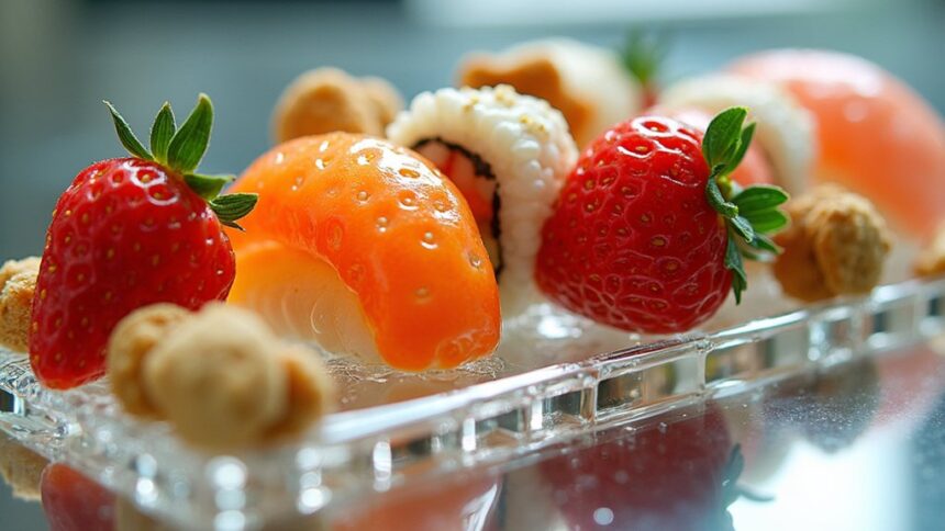 sealing food in resin