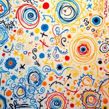 spontaneous doodling with shapes