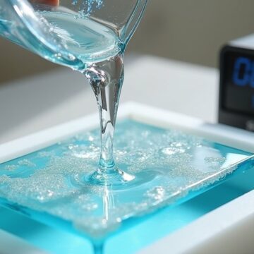 timing between resin layers