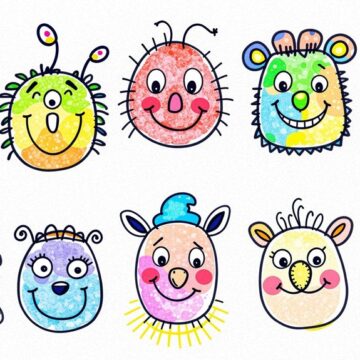 adorable doodle character designs