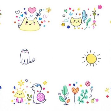 adorable simple doodle concepts