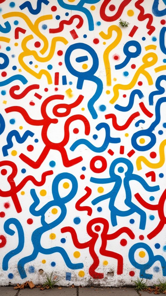 bold playful abstract doodles