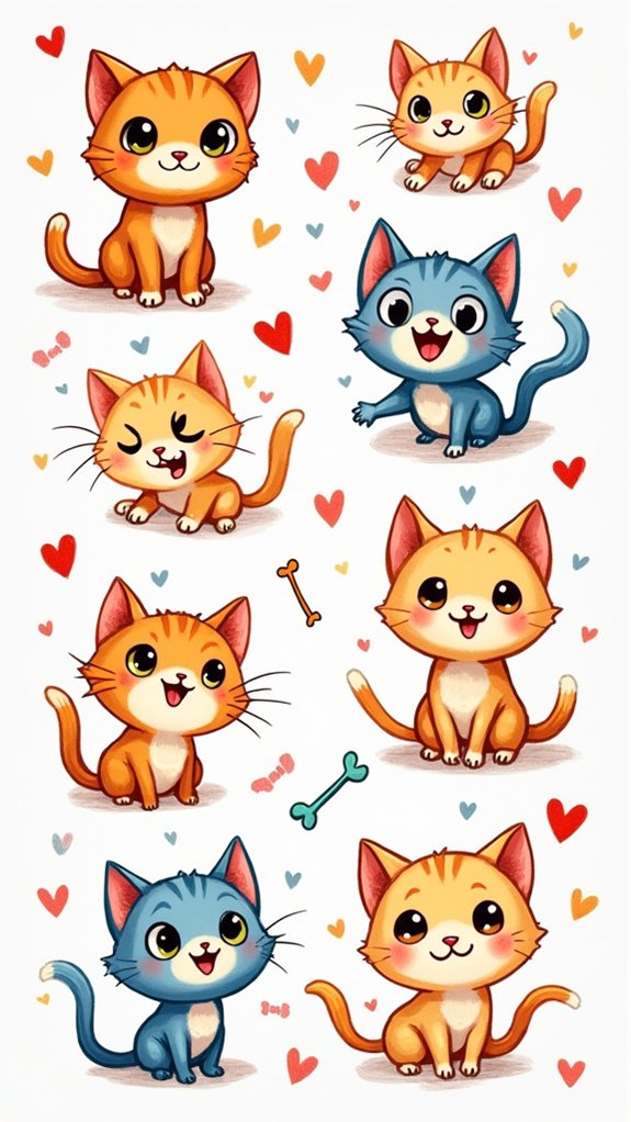 cheerful playful cat emoji