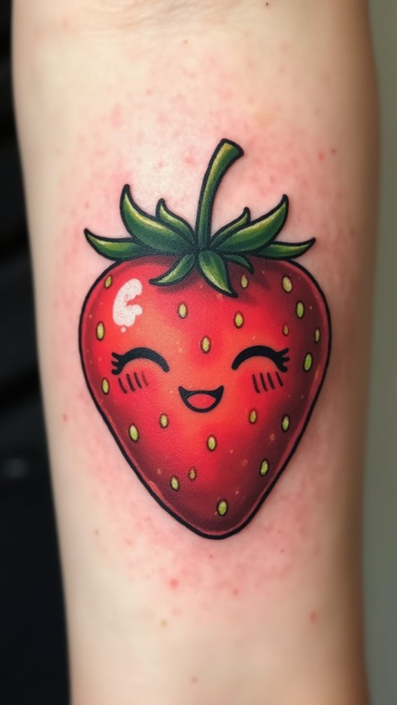 cheerful vibrant customizable tattoo