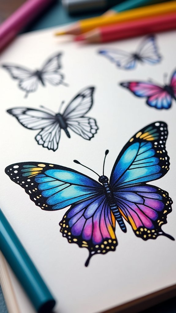 colorful butterfly creation tips