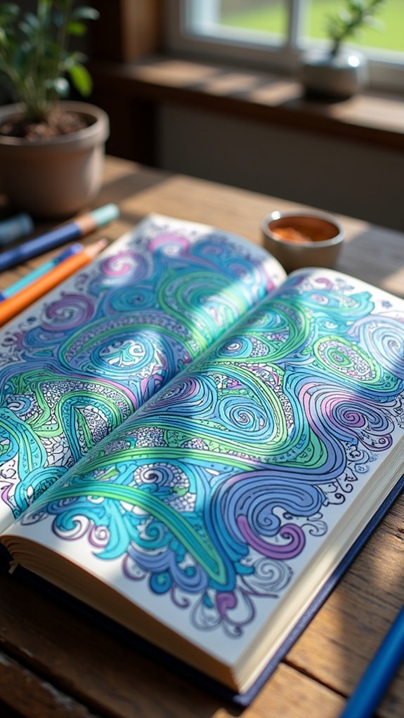 colorful creative expression journal