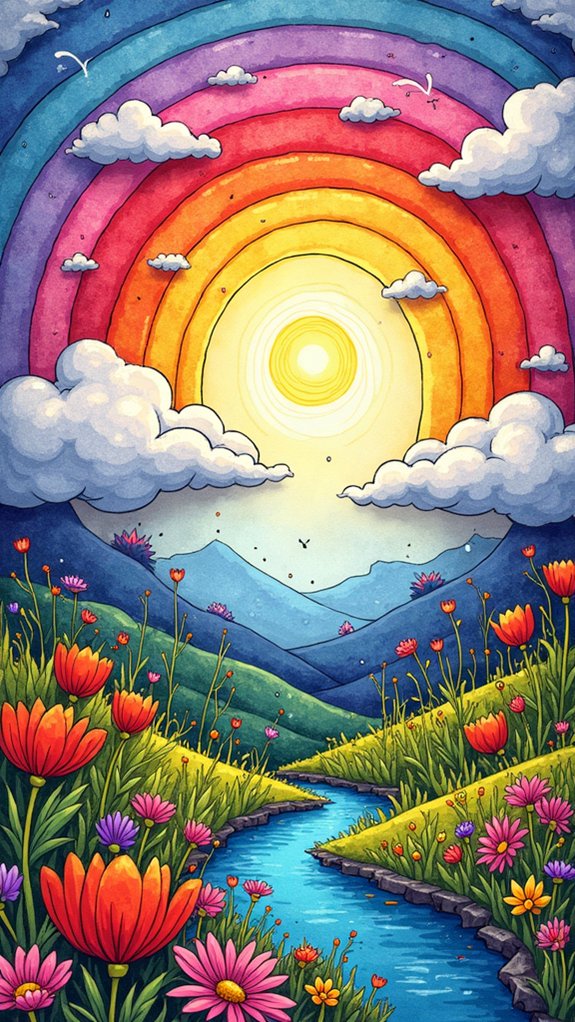 colorful weather doodles delight
