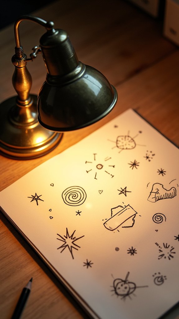 creative lamp doodle ideas