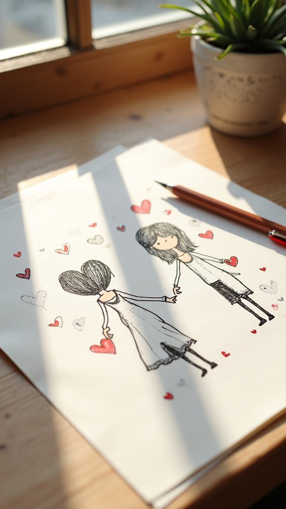 creative love notes doodles