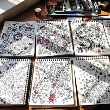 creative sketchbook doodle ideas