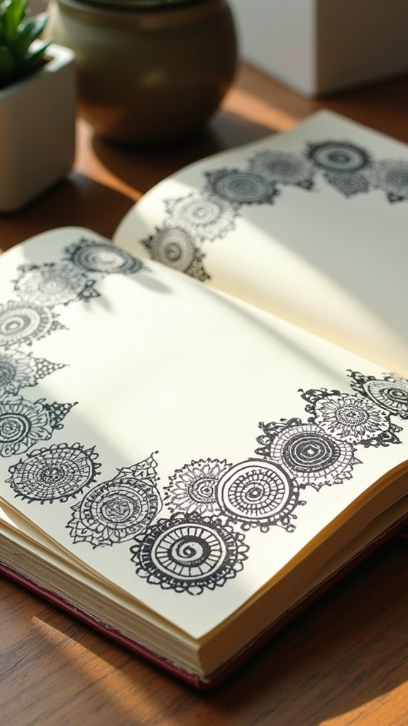 creative sketchbook mandala borders