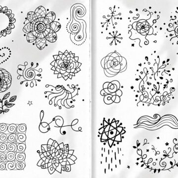 creative sketching doodle patterns