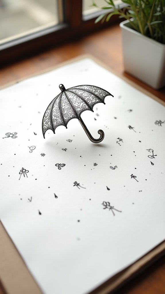 creative umbrella doodle fun
