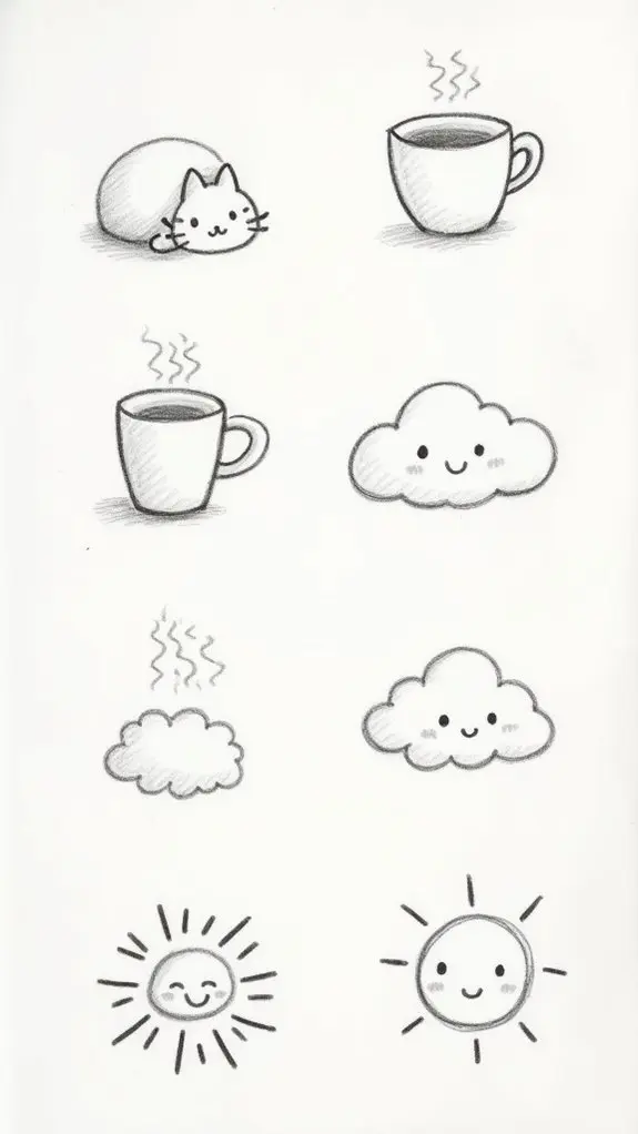cute and easy doodles